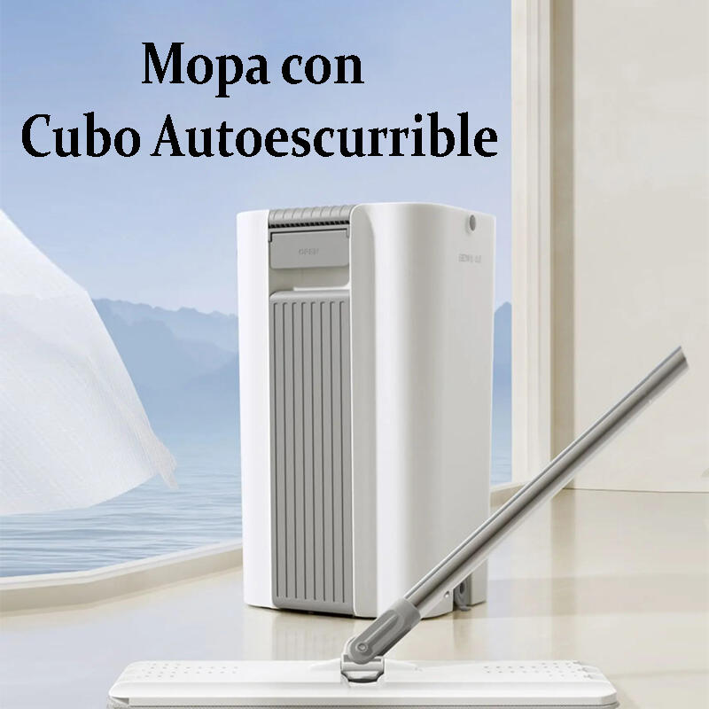 Fregona Plana Giratoria con Cubo y 3 Trapos de Microfibra | 360°
